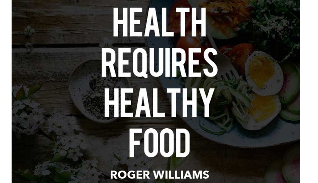 Health requires healthy food